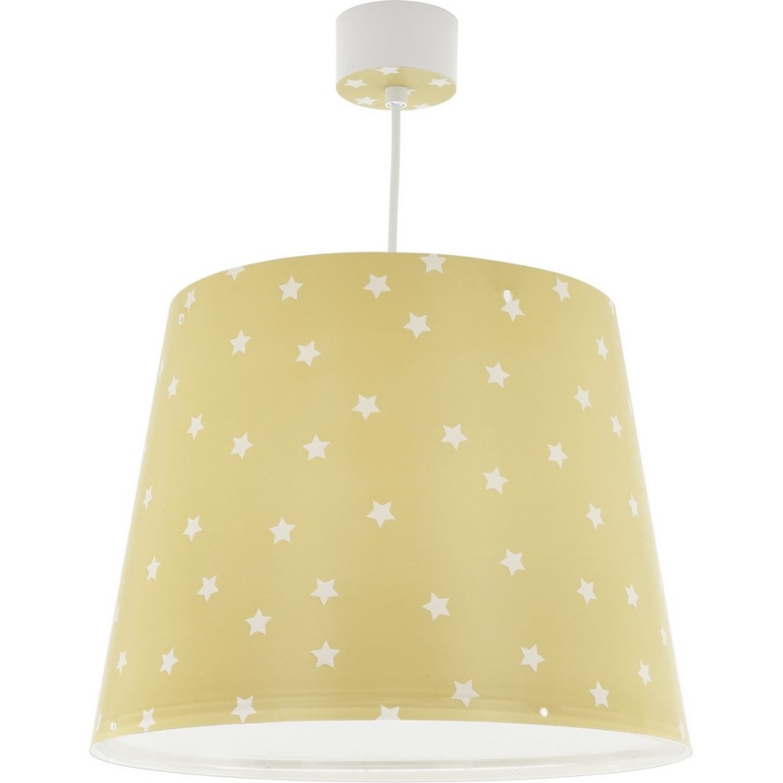 Dalber 82212A - Kinder-Kronleuchter STAR LIGHT 1xE27/60W/230V gelb