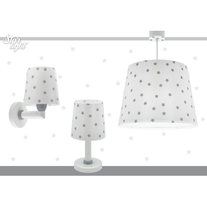Dalber 82212B -  Lampadario per bambini STAR LIGHT 1xE27/60W/230V bianco