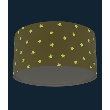 Dalber 82216A - Plafonnier enfant STAR LIGHT 2xE27/60W/230V jaune