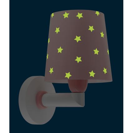 Dalber 82219S -  Applique per bambini  STAR LIGHT 1xE27/60W/230V rosa
