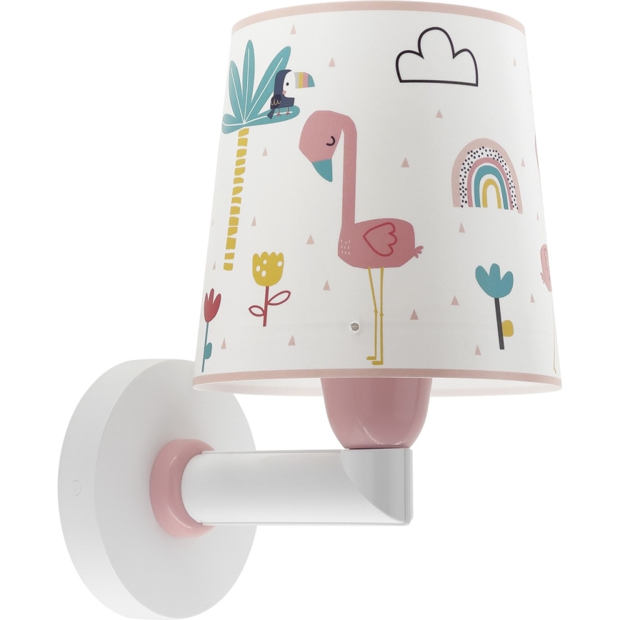 Dalber 82469 - Applique per bambini FLAMINGO 1xE27/15W/230V