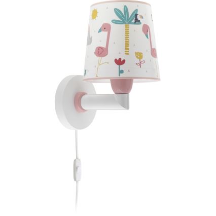 Dalber 82469 - Applique per bambini FLAMINGO 1xE27/15W/230V