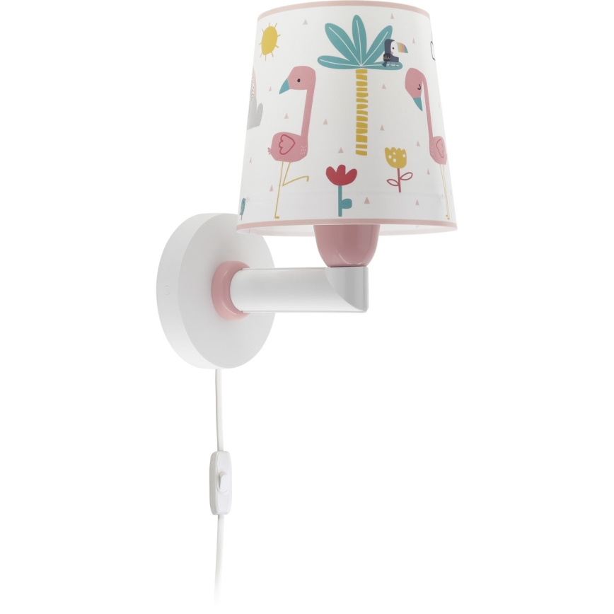 Dalber 82469 - Applique per bambini FLAMINGO 1xE27/15W/230V