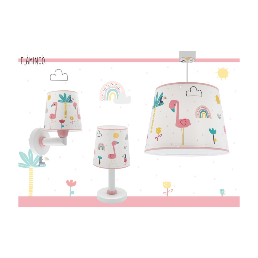 Dalber 82469 - Applique per bambini FLAMINGO 1xE27/15W/230V