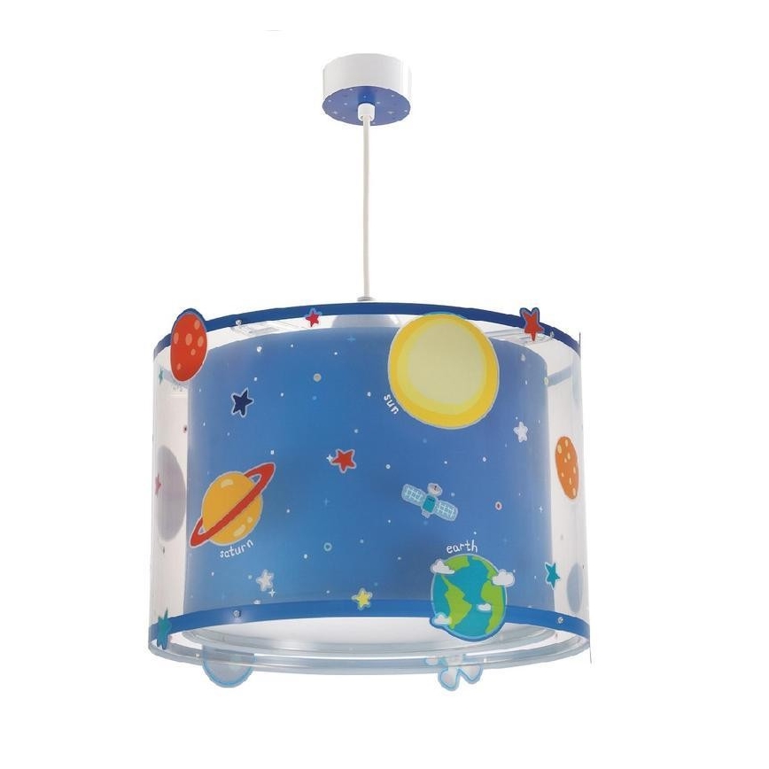 Dalber D-41342 - Lustre enfant PLANETS 1xE27/60W/230V