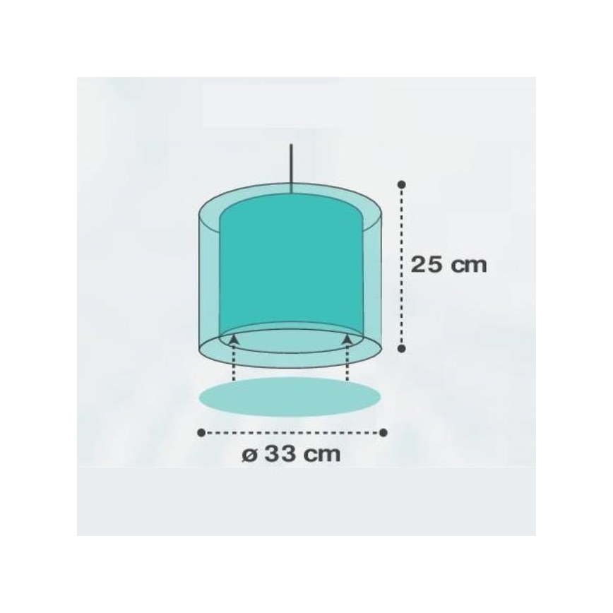 Dalber D-41412H - Lustre enfant CLOUDS 1xE27/60W/230V