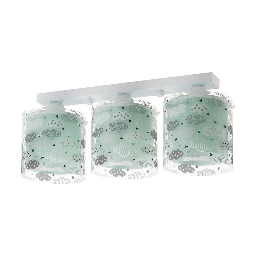 Dalber D-41413H - Plafonnier enfant CLOUDS 3xE27/60W/230V