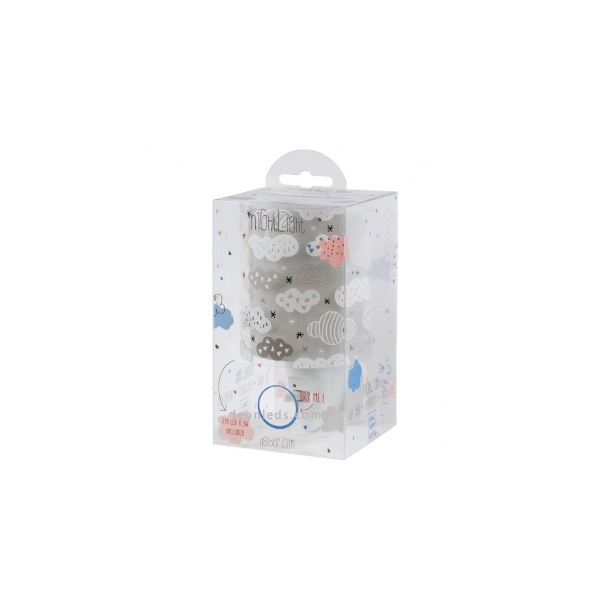 Dalber D-41415E - Veilleuse LED à brancher CLOUDS 1xE14/0,3W/230V