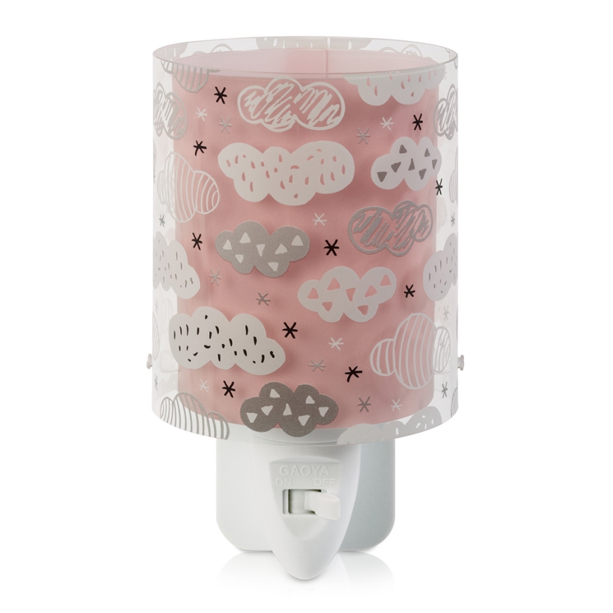 Dalber D-41415S - Lampada notturna LED per bambini CLOUDS 1xLED/0,3W/230V