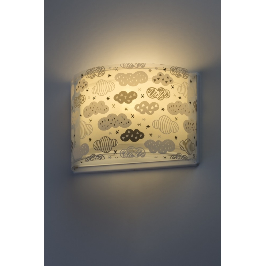 Dalber D-41418E - Applique per bambini CLOUDS 1xE27/60W/230V
