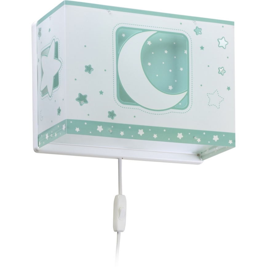 Dalber D-63238H - Kinder-Wandleuchte MOONLIGHT 1xE27/60W/230V