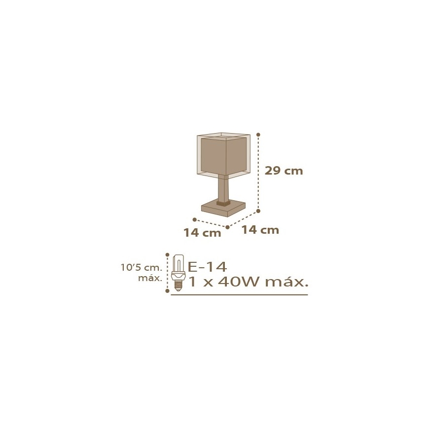 Dalber D-63391 - Kinderlämpchen GOOD NIGHT 1xE14/40W/230V