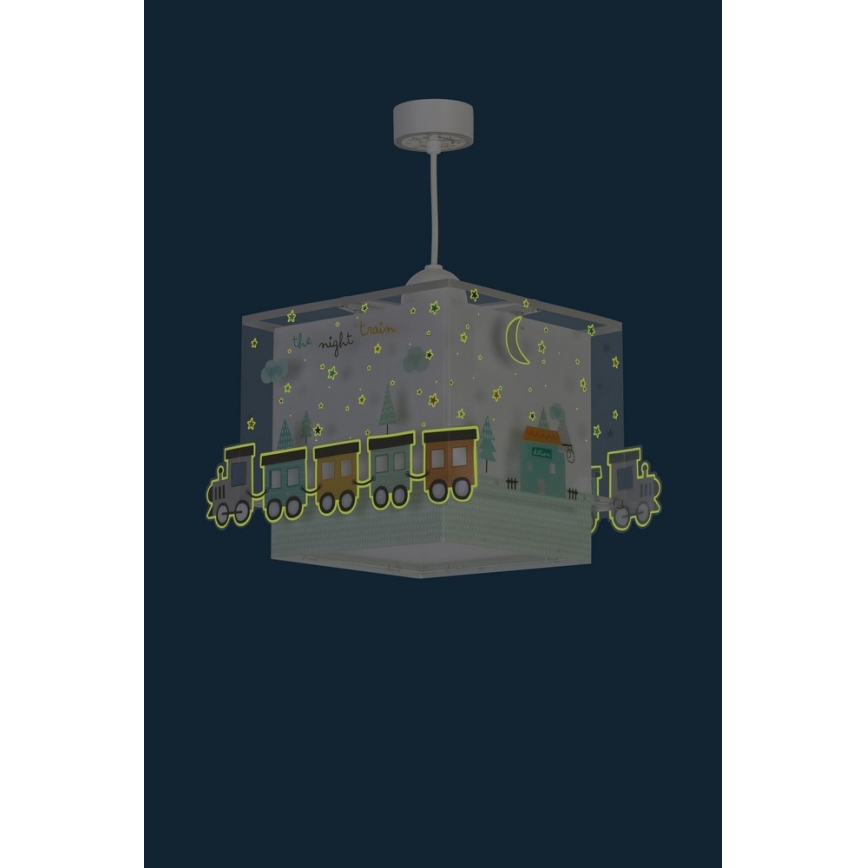 Dalber D-63532 - Lampadario per bambini TRAIN 1xE27/60W/230V
