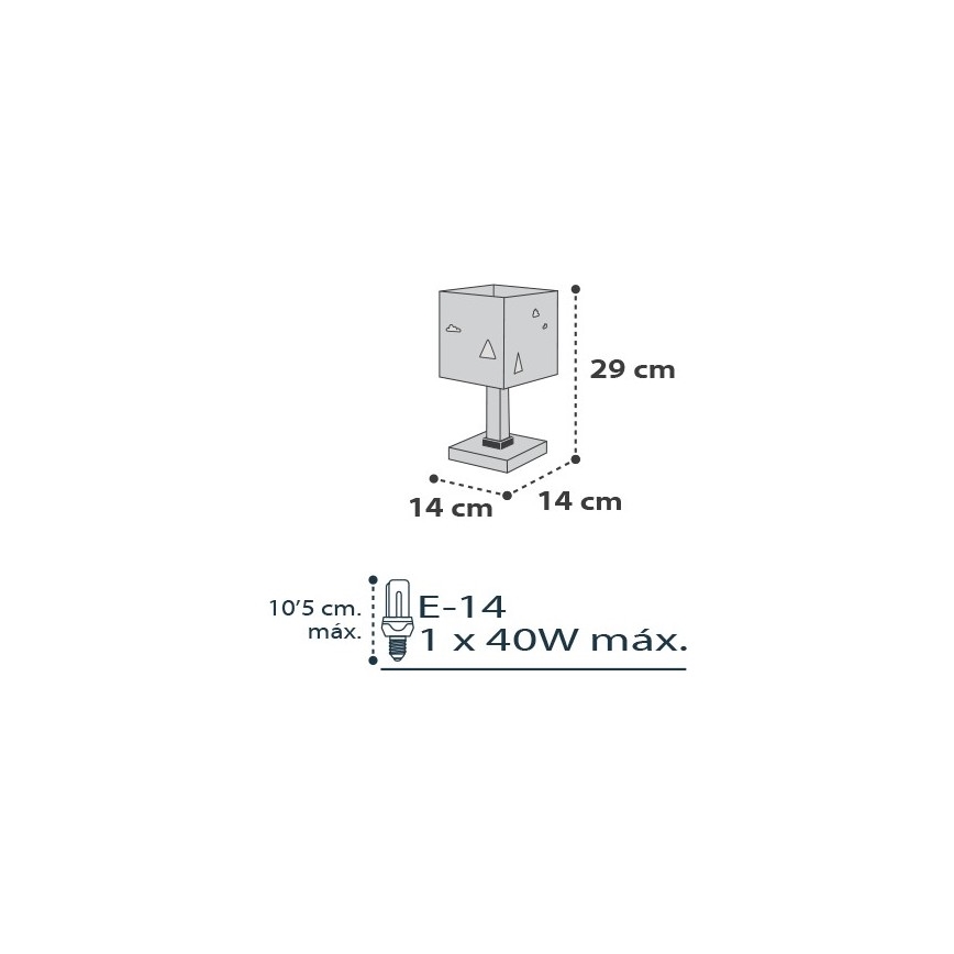 Dalber D-73241 - Kinderlämpchen HELLO LITTLE 1xE14/40W/230V
