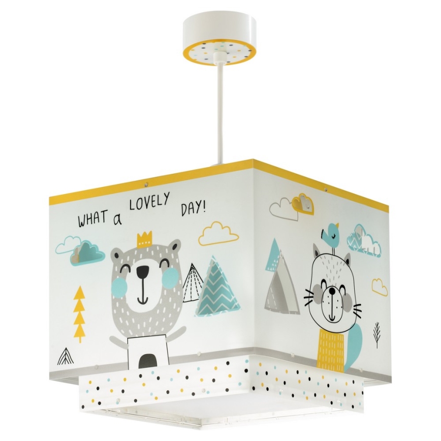 Dalber D-73242 - Lampadario per bambini HELLO LITTLE 1xE27/60W/230V