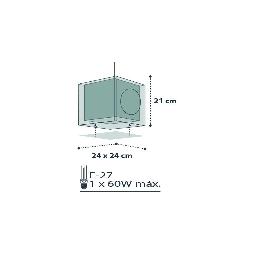 Dalber D-74552 -  Lampadario per bambini PIRATES 1xE27/60W/230V
