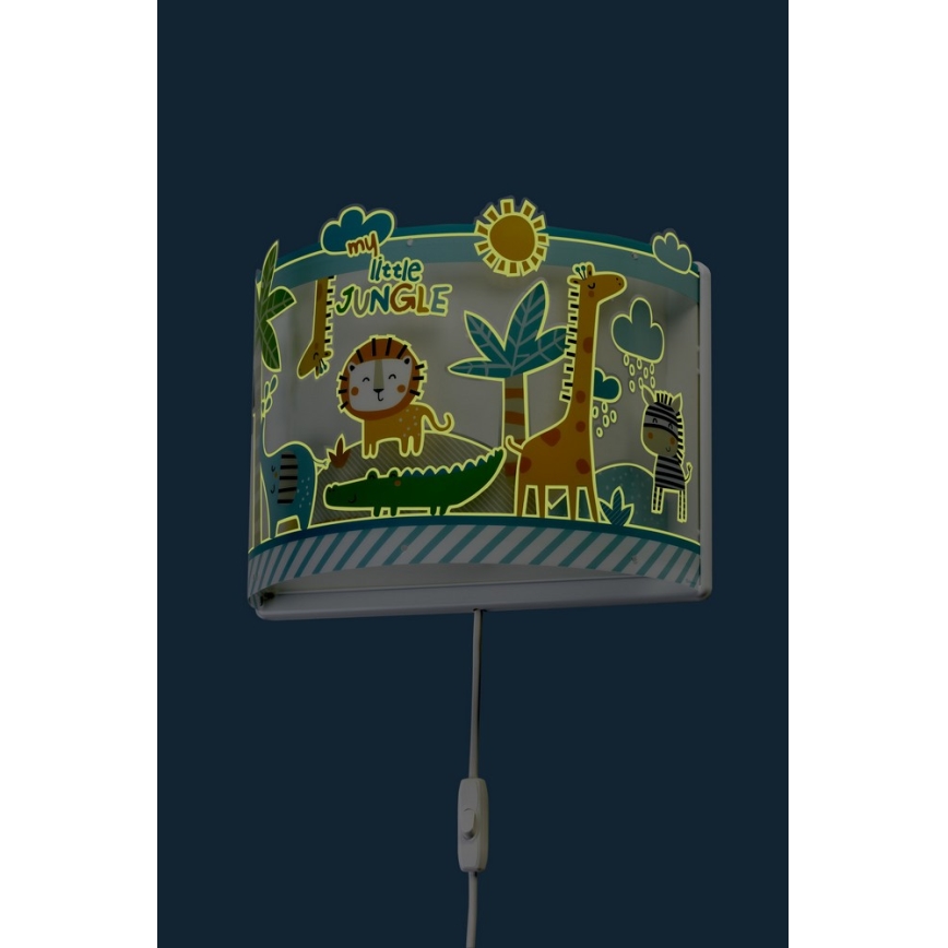 Dalber D-76118 - Applique murale pour enfant JUNGLE 1xE27/60W/230V