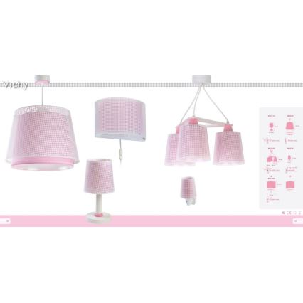 Dalber D-80228S - Applique per bambini VICHY 1xE27/60W/230V