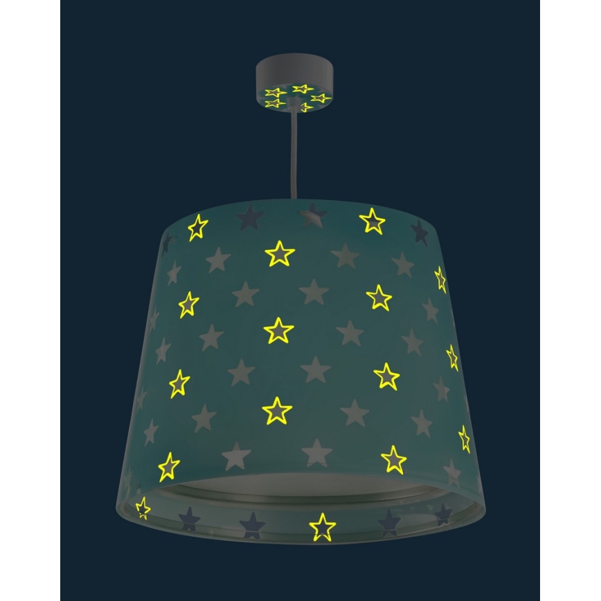 Dalber D-81212H - Kinder Kronleuchter STARS 1xE27/60W/230V