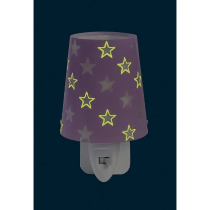 Dalber D-81215L - Lampada notturna LED per bambini STARS 1xLED/0,3W/230V