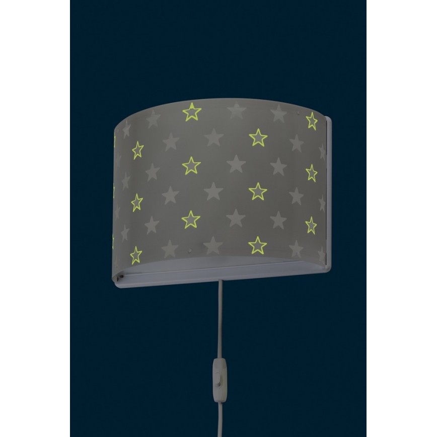 Dalber D-81218E - Applique murale pour enfant STARS 1xE27/60W/230V
