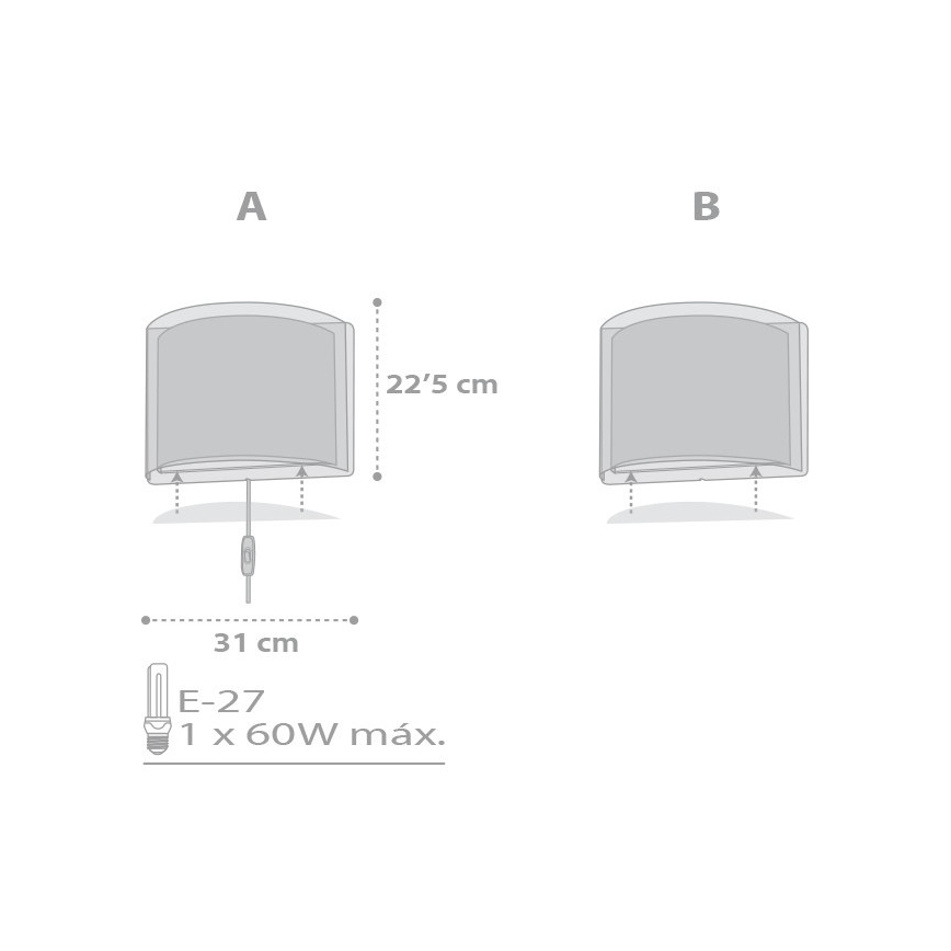 Dalber D-81218E - Applique murale enfant STARS 1xE27/60W/230V