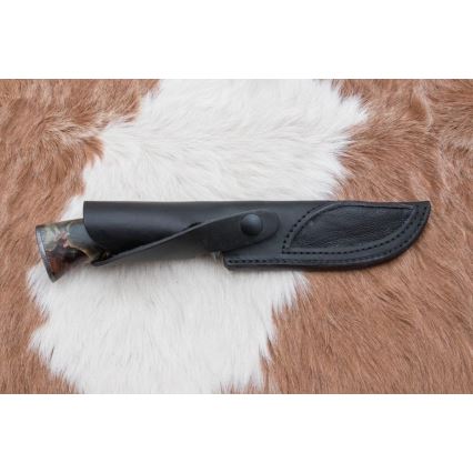 Damast-Jagdmesser 14 cm Kastanienbaum