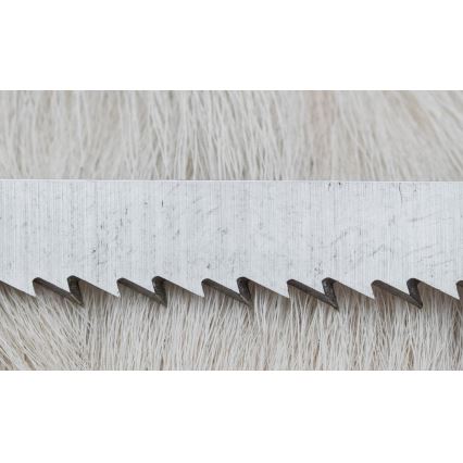 Damast-Jagdmesser mit Mini-Säge 11 cm Hirschgeweih