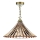 Där Lighting ARD866 - Lustre suspendu sur chaîne ARDECHE 1xE27/60W/230V laiton/brun fumé