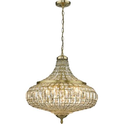 Där Lighting ASM0675 - Kronleuchter an Kette ASMARA 6xE14/40W/230V Messing