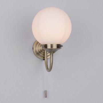 Där Lighting BAR0775 - Applique da bagno BARCLAY 1xE14/40W/230V IP44 in ottone