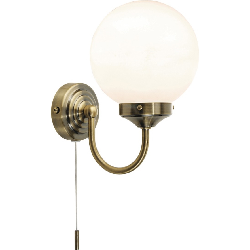 Där Lighting BAR0775 - Applique da bagno BARCLAY 1xE14/40W/230V IP44 in ottone