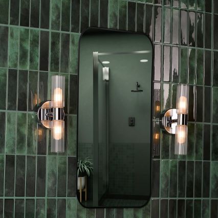 Där Lighting BOL0950 - Applique da bagno BOLTON 2xG9/5W/230V IP44 finitura cromo lucido