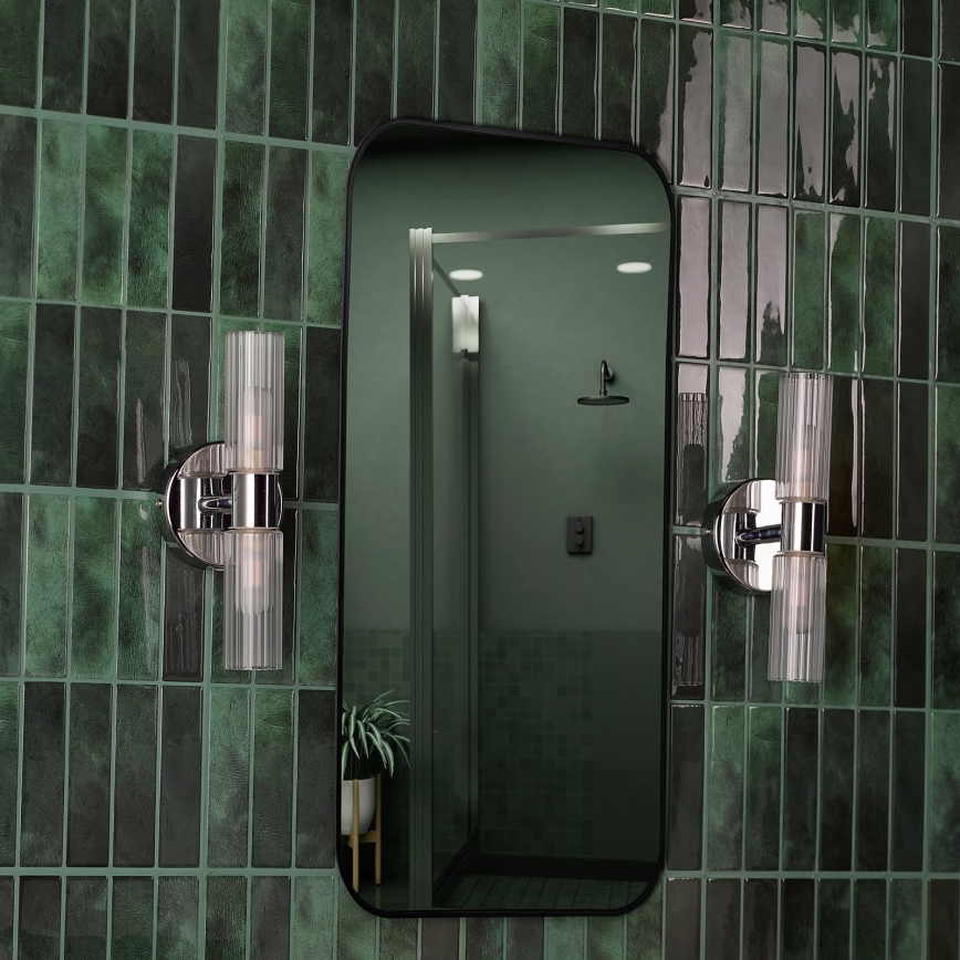 Där Lighting BOL0950 - Applique da bagno BOLTON 2xG9/5W/230V IP44 finitura cromo lucido