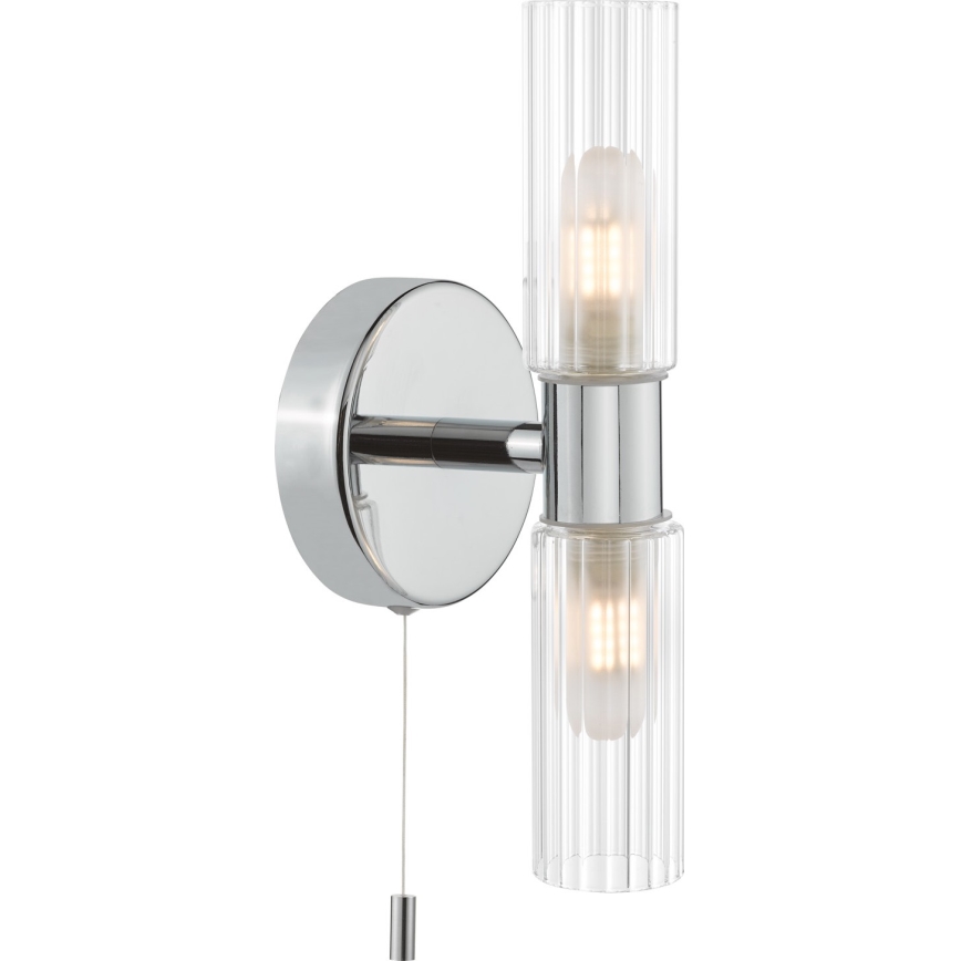 Där Lighting BOL0950 - Applique da bagno BOLTON 2xG9/5W/230V IP44 finitura cromo lucido