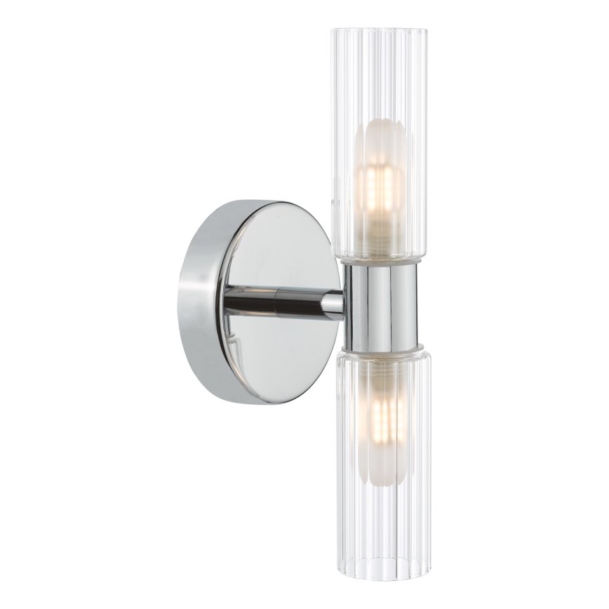 Där Lighting BOL0950 - Applique da bagno BOLTON 2xG9/5W/230V IP44 finitura cromo lucido