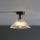 Där Lighting BOY0175 - Lampada da soffitto BOYD 1xE27/60W/230V Ø 25 cm ottone/trasparente