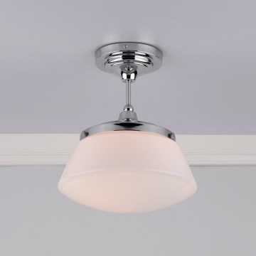 Där Lighting CAD0150 - Plafoniera da bagno CADEN, 1xE27/60W/230V, IP44, cromo lucido
