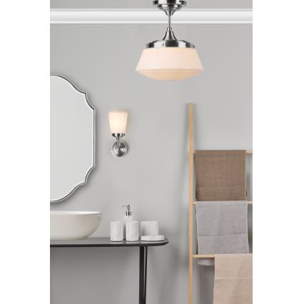 Där Lighting CAD0150 - Plafonnier de salle de bains à fixation apparente CADEN 1xE27/60W/230V IP44 chrome brillant