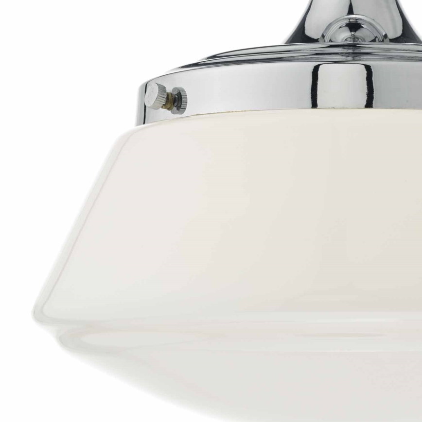 Där Lighting CAD0150 - Plafonnier de salle de bains à fixation apparente CADEN 1xE27/60W/230V IP44 chrome brillant