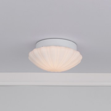 Där Lighting CAF502 - Badezimmer-Deckenleuchte CAFE 1xE27/60W/230V Ø 27 cm IP44 weiß