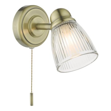 Där Lighting CED0775 - Applique da bagno CEDRIC 1xG9/25W/230V IP44 ottone