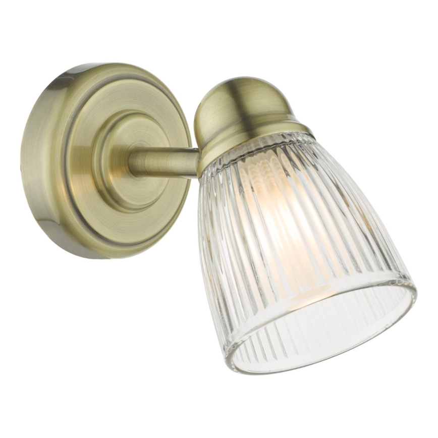 Där Lighting CED0775 - Applique da bagno CEDRIC 1xG9/25W/230V IP44 ottone