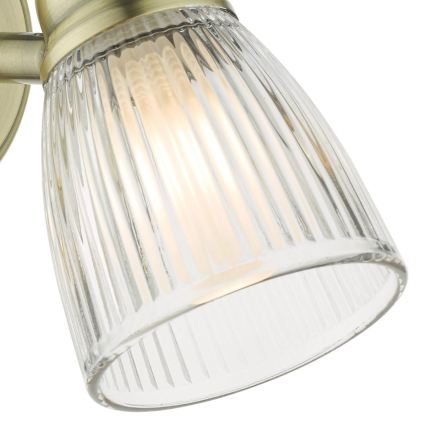 Där Lighting CED0775 - Applique da bagno CEDRIC 1xG9/25W/230V IP44 ottone