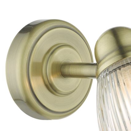 Där Lighting CED0775 - Applique da bagno CEDRIC 1xG9/25W/230V IP44 ottone