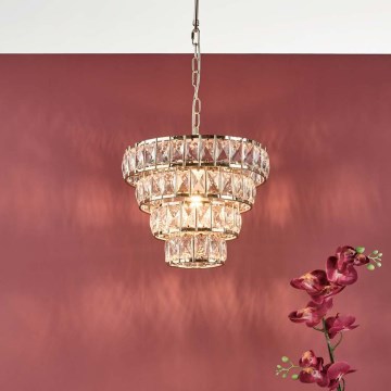 Där Lighting CER0135 - Lampadario a catena CERYS 1xE27/60W/230V, dorato
