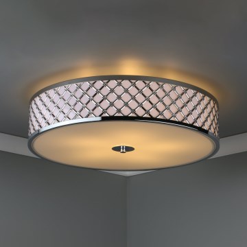 Där Lighting CIV5050 - Plafonnier CIVIC 5xE14/60W/230V Ø 50 cm chrome brillant