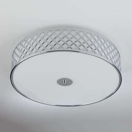 Där Lighting CIV5050 - Plafonnier CIVIC 5xE14/60W/230V Ø 50 cm chrome brillant