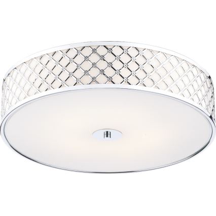 Där Lighting CIV5050 - Plafonnier CIVIC 5xE14/60W/230V Ø 50 cm chrome brillant