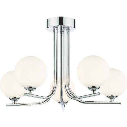 Där Lighting CRA5450-02 - Lampadario a stelo CRADLE 5xG9/25W/230V cromo lucido